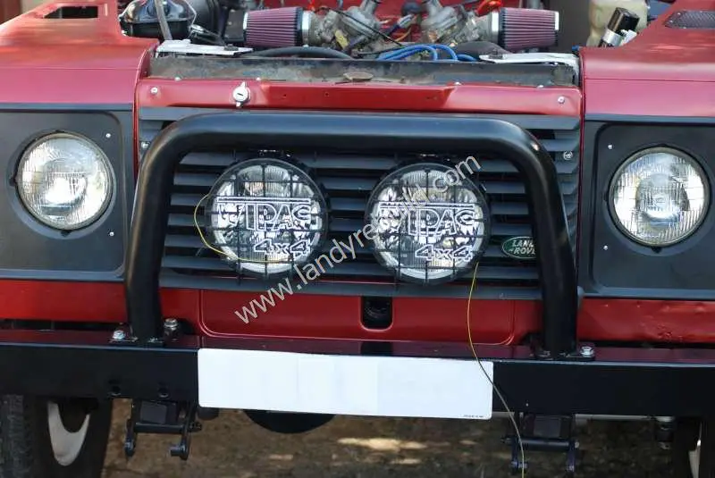 Spotlights fitted to A-bar